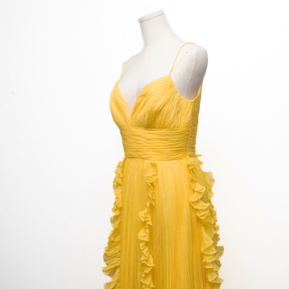 Mac Duggal Yellow Prom Dress - Picture 9 of 14